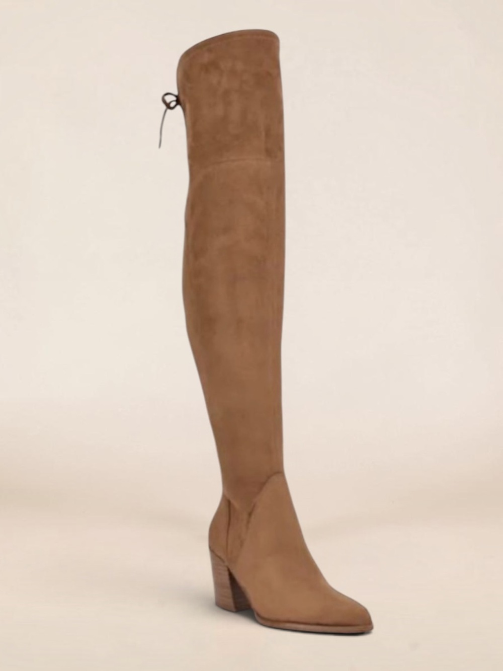 Marc Fisher Over The Knee OTK Faux Suede Tan Boots Size 10